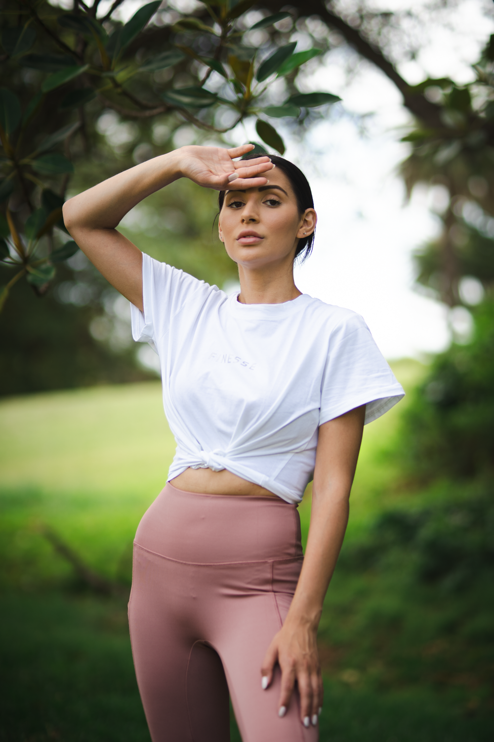 Finesse top in white