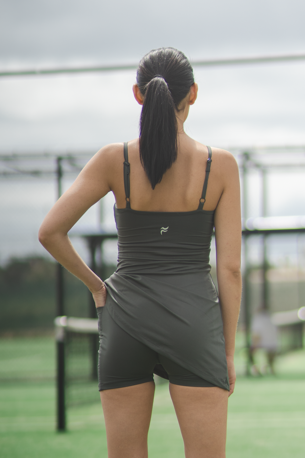 Jade Strappy Dress   Charcoal Grey XS S M L XL